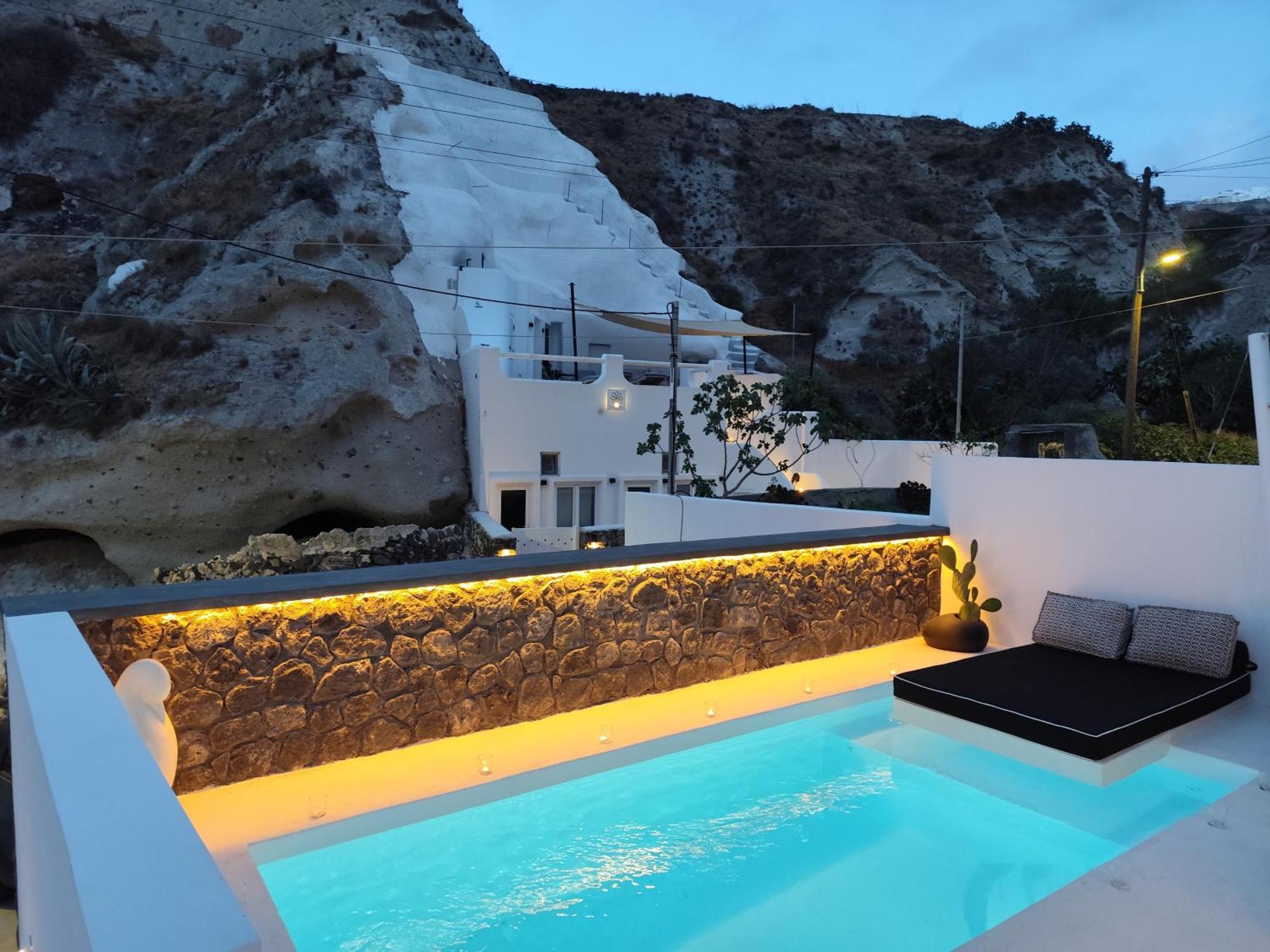 The Magic Luxury Cave Suites Vóthon Esterno foto