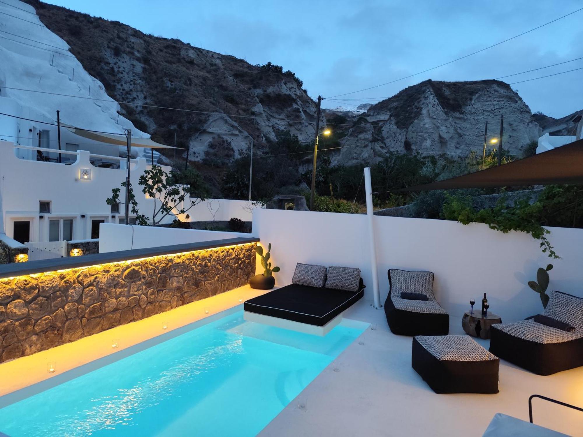 The Magic Luxury Cave Suites Vóthon Esterno foto